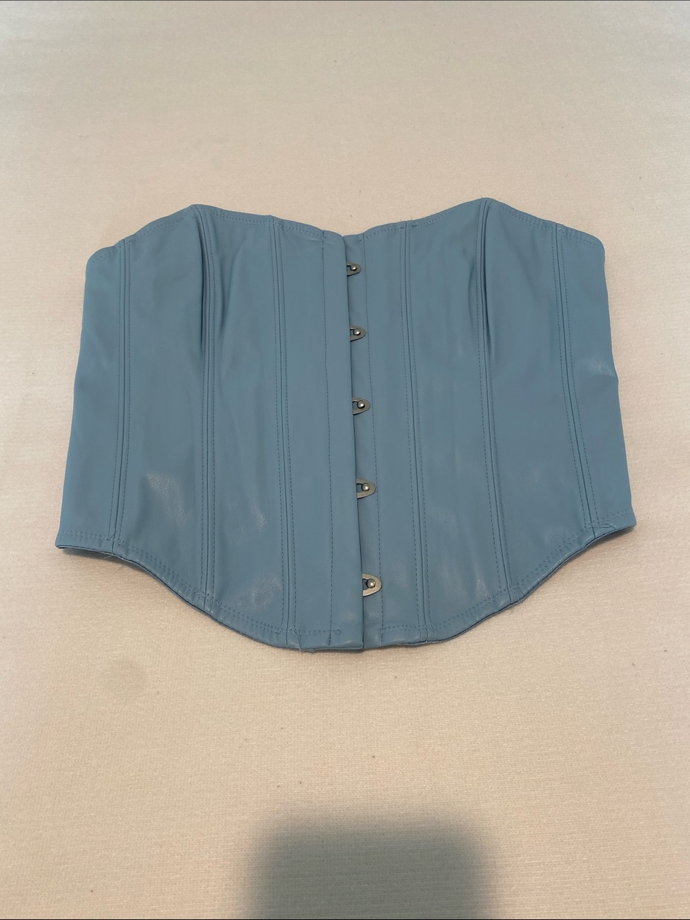 urban outfitters light blue corset top